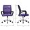 ML Design Silla de Oficina Ergonómica con Asiento Regulable Tapizado de Malla Lila