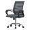 ML Design Silla de Oficina Ergonómica con Asiento Regulable Tapizado de Malla Gris