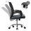 ML Design Silla de Oficina Ergonómica con Asiento Regulable Tapizado de Malla Gris