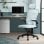ML Design Silla de Oficina Ergonómica con Asiento Regulable y Reposacabezas Azul