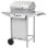 Barbecue à gaz portable Vidaxl 2 zones, argent, acier inoxydable