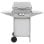 Barbecue à gaz portable Vidaxl 2 zones, argent, acier inoxydable