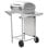 Barbecue à gaz portable Vidaxl 2 zones, argent, acier inoxydable