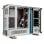 UNYKAch WS-SR630 Dual Form Workstation & IDC Rack Box Schwarz/Silber