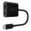 Belkin RockStar Adaptador USB-C de Carga y Audio de 3.5 mm Negro
