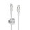 Cabo USB-C Belkin BoostCharge Pro Flex 1 m Silicone Dupla Trançada Branco