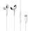 Baseus Encok C17 Auriculares Intrauditivos con Cable USB Tipo C Blancos