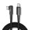 1Life Cable USB-C Acodado 90º 100w 2m Negro