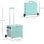 Homcom Carrito De La Compra Plegable Con 2 Ruedas 41,5x32,5x85 Cm Verde