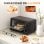 HOMCOM Mini Horno Eléctrico 9L 50W con Temperatura Ajustable Temporizador Negro