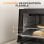 HOMCOM Mini Horno Eléctrico 9L 50W con Temperatura Ajustable Temporizador Negro