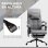Vinsetto Silla De Masaje Con 6 Puntos De Masaje Y 5 Modos 66x76x112-120 Cm Gris