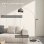 Homcom Lámpara De Pie Arco Altura Ajustable 110-115x30x170-180 Cm Plata Y Negro