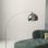 Homcom Lámpara De Pie Arco Altura Ajustable 110-115x30x170-180 Cm Plata Y Negro