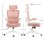 Vinsetto Silla De Oficina De Malla Giratoria Respaldo Alto 62x58x120-133 Cm Rosa