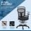 Vinsetto Silla De Dibujo Ergonómica De Malla Con Reposabrazos 59x59x95-115 Cm