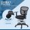 Vinsetto Silla De Dibujo Ergonómica De Malla Con Reposabrazos 59x59x95-115 Cm