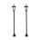 Outsunny 2 Farolas Solares 129 Cm Con 2 Luces Led Blanca 6000k Impermeable Ip44