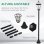 Outsunny 2 Farolas Solares 129 Cm Con 2 Luces Led Blanca 6000k Impermeable Ip44