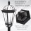 Outsunny 2 Farolas Solares 129 Cm Con 2 Luces Led Blanca 6000k Impermeable Ip44
