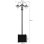 Outsunny Candeeiro Solar De Jardim 189 Cm Com 18 Luzes Led Branca Fria 6000k Ip44