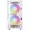 DeepCool CH360 ARGB DIGITAL Micro Torre mATX Cristal Templado USB-C Blanca