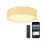 Ksix Bohemia Plafon Smartled, Design Rattan, Altifalante 3W Integrado, 4.000 Lm, 35 W Branco
