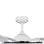 IluminaShop Ventilateur de Plafond LED Blanc 36W DC Ultra Silencieux avec Commande et Pales Rétractables