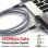 Klack Cable Carga Rápida Trenzado Aluminio Irrompible USB-Ca USB-C 2m Negro