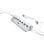 Nilox NXHU7ALU2 HUB 7 Puertos USB Gris