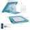 Soporte ordenador portátil ajustable Leitz Ergo Cosy, 80% plástico reciclado, azul