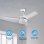 Ventoinha de Teto com Luz Grunkel SKYECO-52 25W 132cm 6 Velocidades Comando Temporizador