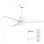 Ventoinha de Teto com Luz Grunkel SKYECO-52 25W 132cm 6 Velocidades Comando Temporizador