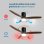 Ventoinha de Teto com Luz Grunkel SKYWIND-52WN 40W 132cm 6 Velocidades Comando