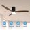 Ventoinha de Teto com Luz Grunkel SKYWIND-52WN 40W 132cm 6 Velocidades Comando