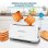 Grille-pain Grunkel TS-40 EASYTOAST 1 Fente extra-large 980 W 7 Niveaux Tiroir ramasse-miettes Blanc