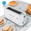 Grille-pain Grunkel TS-40 EASYTOAST 1 Fente extra-large 980 W 7 Niveaux Tiroir ramasse-miettes Blanc