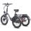 Fafrees F20 Mate Bicicleta Elétrica Motor 500W Bateria 48V/18.2Ah Autonomia 110km Cinzenta