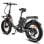 Fafrees F20 X-Max Bicicleta Eléctrica Plegable Motor 750W Batería 48V/30Ah Autonomía 180km Gris