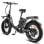 Fafrees F20 X-Max Bicicleta Elétrica Dobrável Motor 750W Bateria 48V/30Ah Autonomia 180km Preta