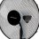 Ventoinha de Pé Grunkel FAN-165XNG 50W 40cm 3 Velocidades 5 Pás Altura Regulável Silenciosa