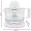 Grunkel XP-545BL Exprimidor de Cítricos 40W Blanco