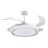 Ventilateur de plafond Bel Air Kigali 72W LED télécommande blanc argent