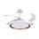 Ventilateur de plafond Bel Air Kigali LED 72W 108cm télécommande blanc/marron