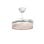 Bel Air Cosmos Mini Ventilador de Techo con Luz y Mando 48W 91cm 4 Aspas Retráctiles Blanco/Madera