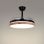 Bel Air Cosmos Ventilador de Techo con Luz y Mando a Distancia 72W 108cm Aspas Retráctiles Negro/Haya