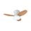 Bel Air Tauros Ventilatore da soffitto con luce e telecomando 48W 70 cm Bianco/legno