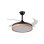 Bel Air Cosmos Mini Ventilador de Techo 48W 91cm 4 Aspas Retráctiles Negro/Madera
