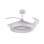 Ventilateur Bel Air Home Tebe 130W 130cm LED 4 pales rétractables Blanc