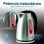 Grunkel HV-16GX Wasserkocher, 1,7 l, 2200 W, Edelstahl